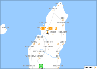 map of Komakino