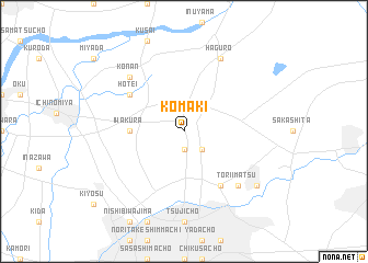 map of Komaki