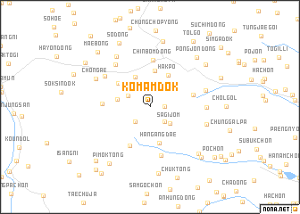 map of Kŏmamdŏk