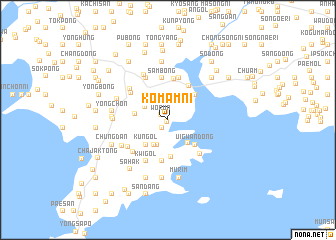 map of Kŏmam-ni