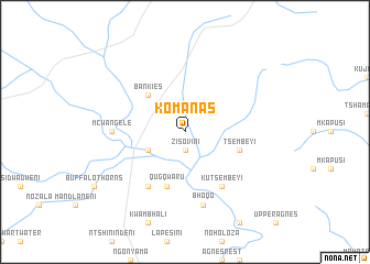 map of Komanas