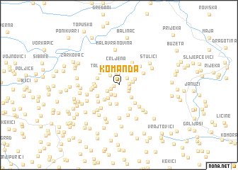 map of Komanda