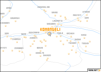 map of Komandeli