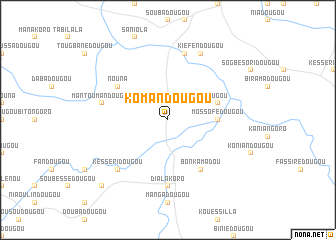 map of Komandougou