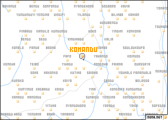 map of Komandu