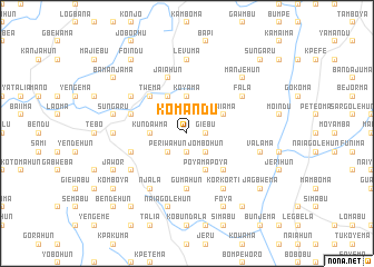 map of Komandu