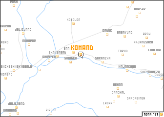 map of Komand