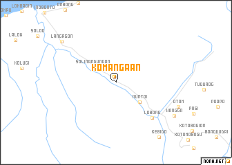 map of Komangaan