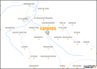 map of Kómanos