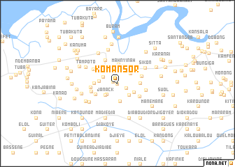 map of Komansor