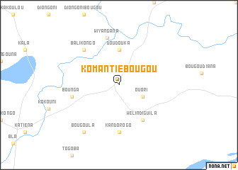 map of Komantiébougou