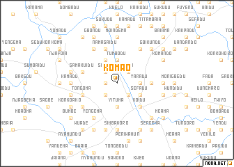 map of Komao