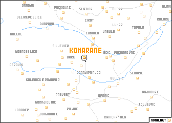 map of Komarane