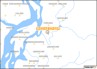 map of Komar Bhāngi