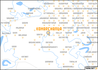 map of Komārchānda