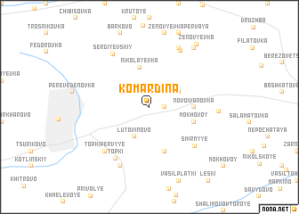 map of Komardina