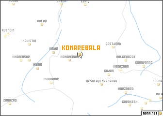 map of Komār-e Bālā