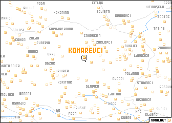 map of Komarevci