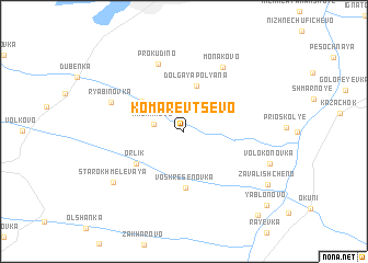 map of Komarevtsevo