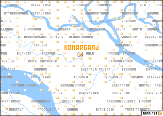 map of Komarganj