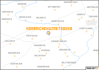 map of Komariche-Kuznetsovka