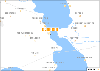 map of Komarin