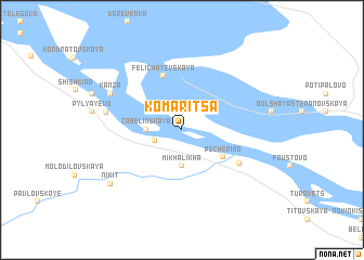 map of Komaritsa