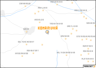 map of Komarivka