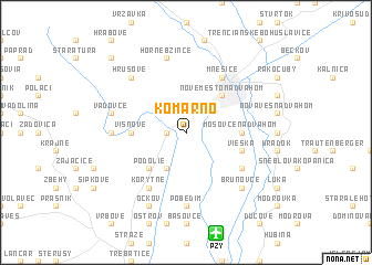 map of Komárno