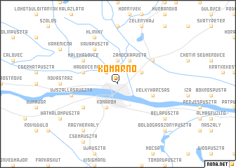 map of Komárno