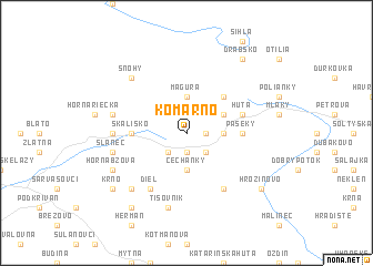 map of Komárno