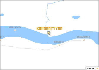 map of Komarnyy Yar