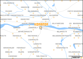 map of Komárom