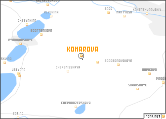 map of Komarova