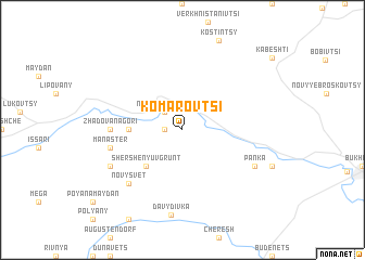 map of Komarovtsi