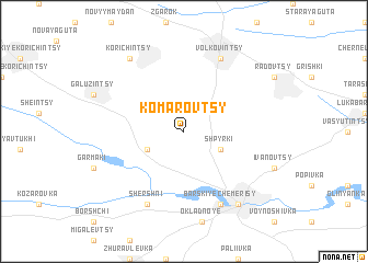 map of Komarovtsy