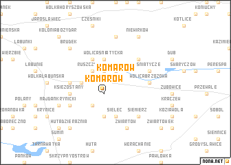 map of Komarów