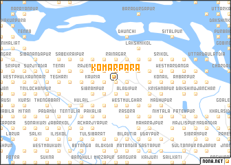 map of Komarpāra