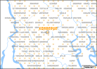 map of Komārpur