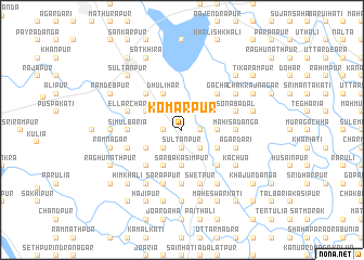 map of Komārpur