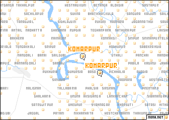 map of Komarpur