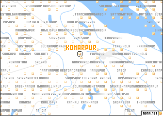 map of Komarpur