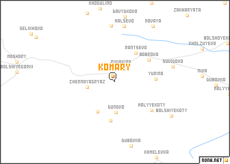 map of Komary