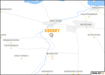 map of Komary