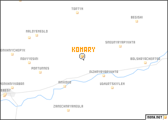 map of Komary