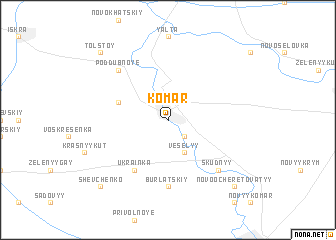 map of Komar