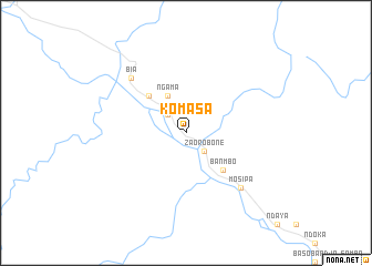 map of Komasa
