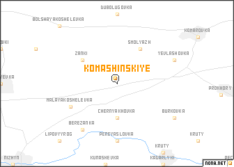 map of Komashinskiye