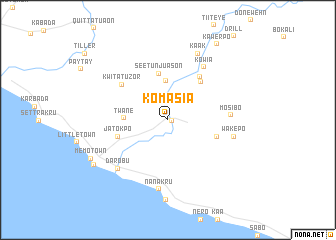 map of Komasia