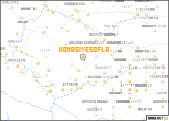 map of Komāsī-ye Soflá